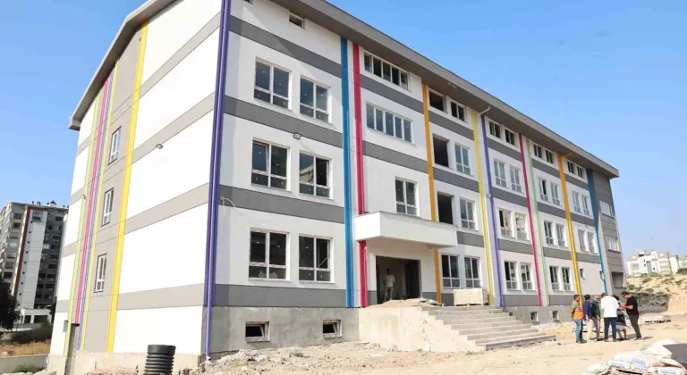 23 Nisan Mahallesi’ndeki okul inşaatında sona gelindi