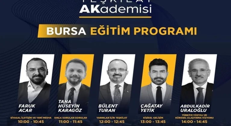 AK Parti Bursa Teşkilatı "AKademi" ile eğitimde buluşuyor