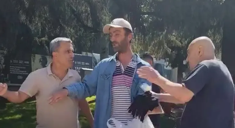 Atatürk Caddesi’nde yumruklu kavga!