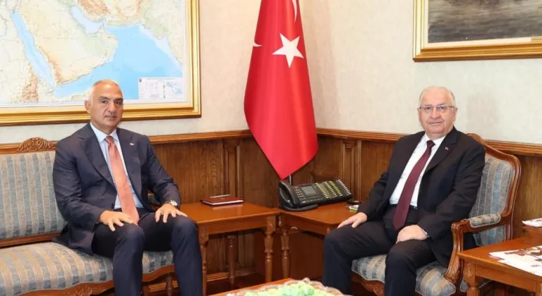 Bakan Güler, Kültür ve Turizm Bakanı Mehmet Nuri Ersoy ile bir araya geldi