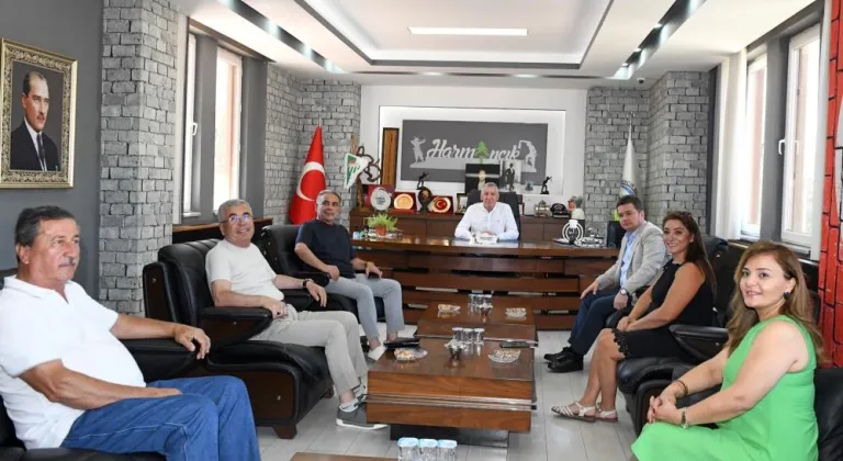 Başkan Aydın'dan Harmancık'a geçmiş olsun ziyareti