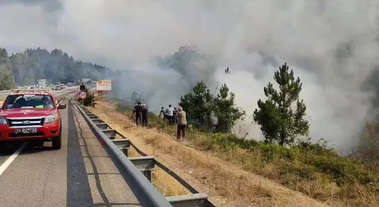 Bolu'daki orman yangını yayılıyor: 7 helikopterle havadan destek