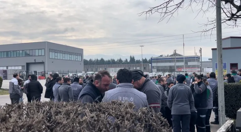 Bursa'da fabrika yangını