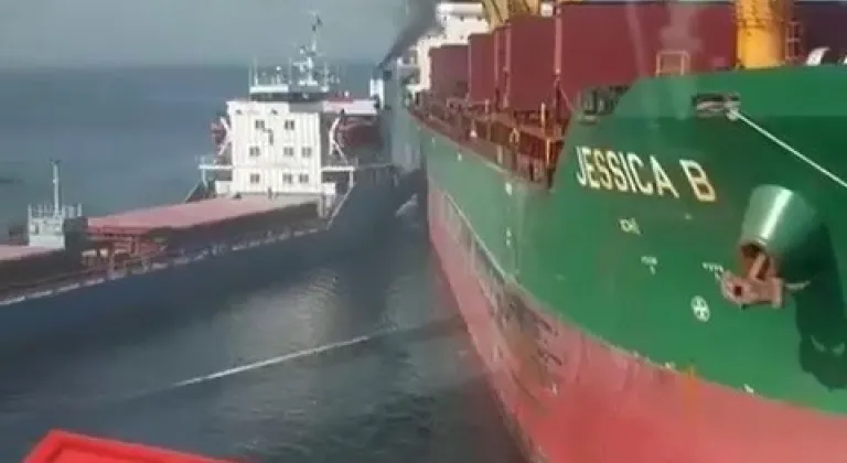 Bursa'da gemi kazası