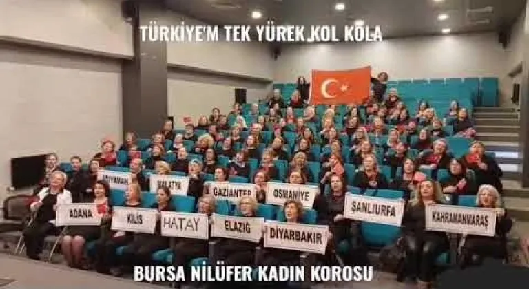 Bursa Nilüfer Kadın Korosu Tematik Performanslarıyla Büyülüyor