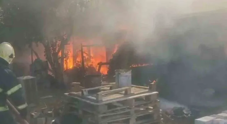 Bursa’da bağ evi alev alev yandı
