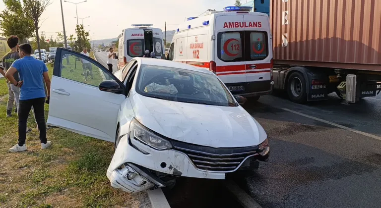 Bursa’da cip ile otomobil çarpıştı: 2 yaralı