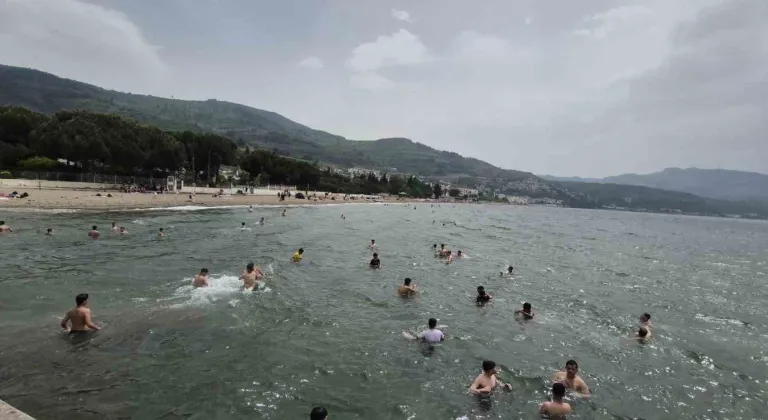 Bursa’da deniz sezonu erken açıldı