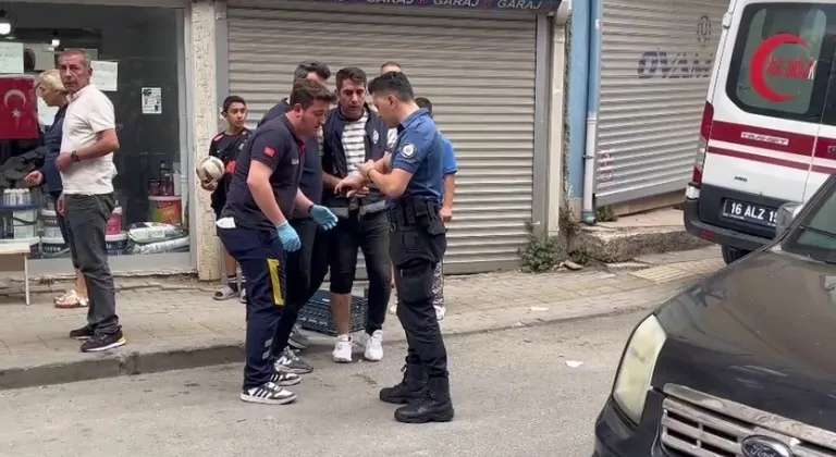 Bursa’da ihbara giden polise köpekle saldırdı : 2 polis yaralandı