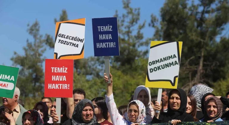 Bursa'da köylüler beton santrali için ayakta