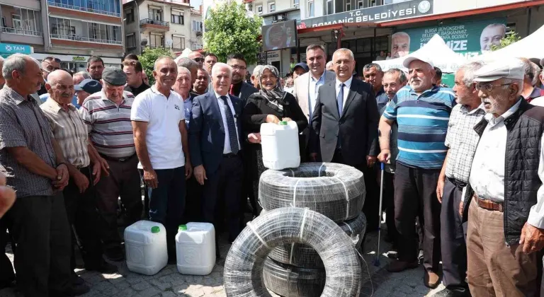 Bursa Büyükşehir Belediyesi'nden Domaniç'e tarım desteği