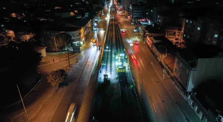 Bursa'da tren rayları için onarım çalışmaları başladı!