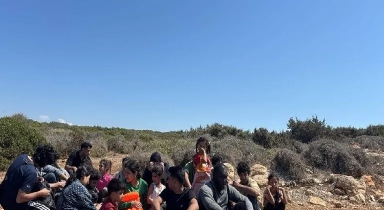 Didim'de 34 düzensiz göçmen yakalandı