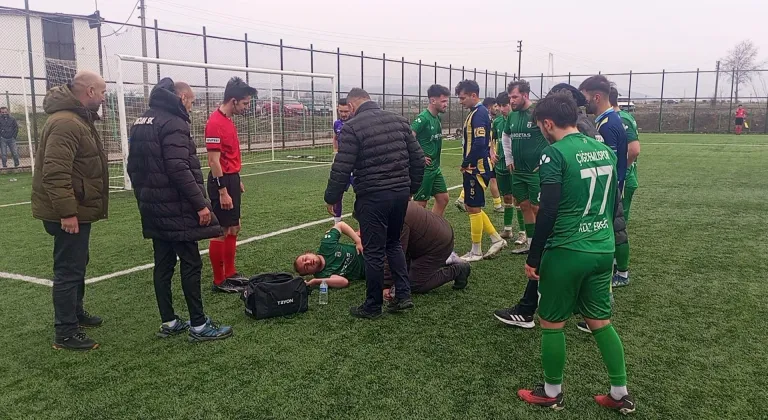 Futbolcu nefessiz kaldı!