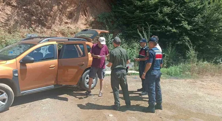 Gemlik'te ormanlarda dronlu denetim
