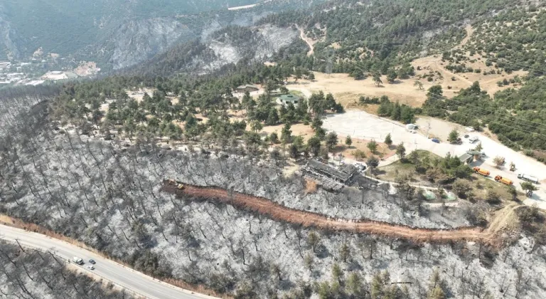 Gürsu kır lokantası ve terası küllerden temizlendi