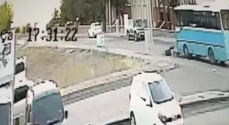 Halk otobüsü bisikletli çocuğa çarptı!