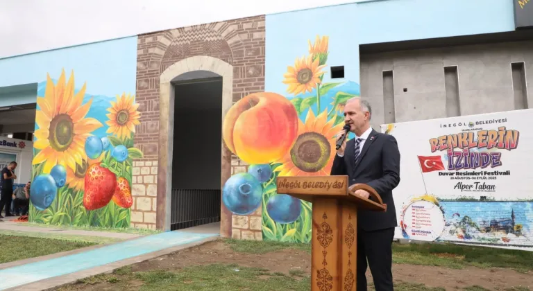 İnegöl, uluslararası duvar resimleri festivali ile sanatla buluştu