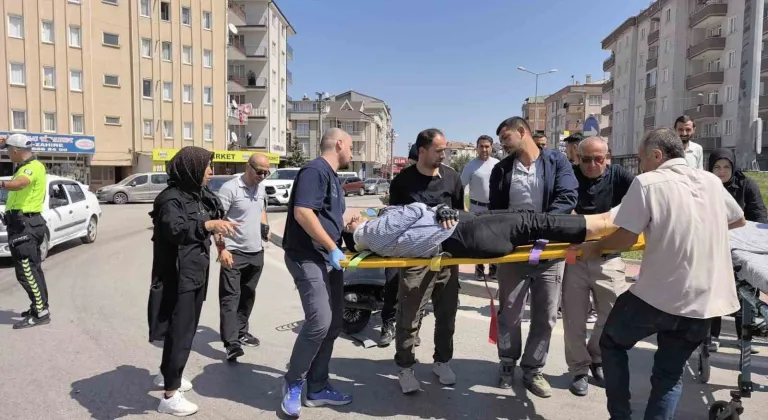 İnegöl’de motosiklet ile kamyonet çarpıştı