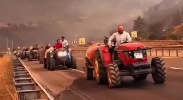 İznikli çiftçilerden yangına destek eli