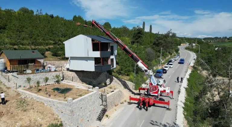 Kaçak villa taşındı, görenler gözlerine inanamadı!