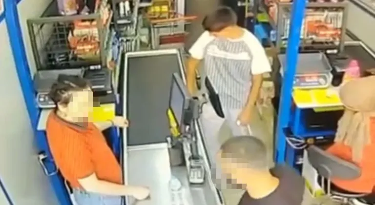 Kadın kasiyere yumruk atan kişi tutuklandı