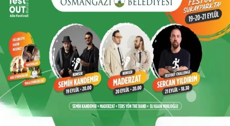 Osmangazi’de FestOut Aile Festivali Başlıyor