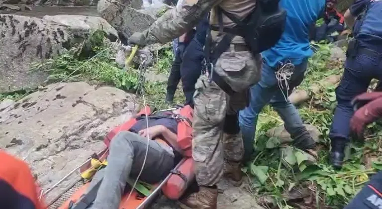 Protez ayağı çıkınca Uludağ eteklerinde mahsur kaldı