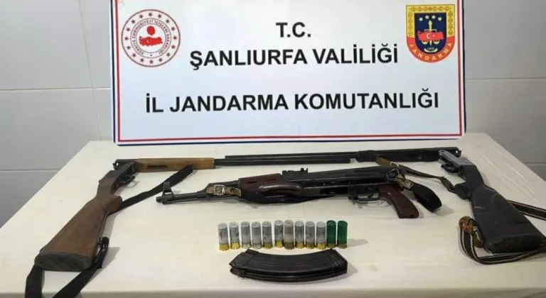 Şanlıurfa'da ruhsatsız silah operasyonu: 3 gözaltı