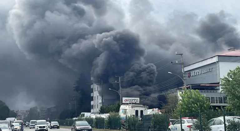 Trabzon'da korkutan yangın