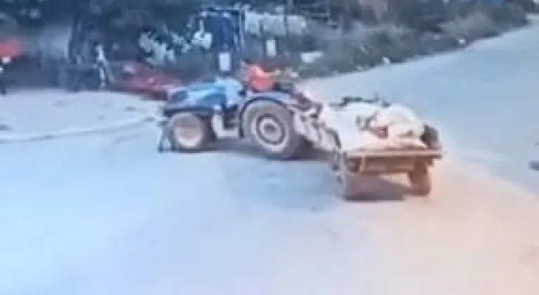 Traktör altında kalan minik Batu'ndan sevindiren haber