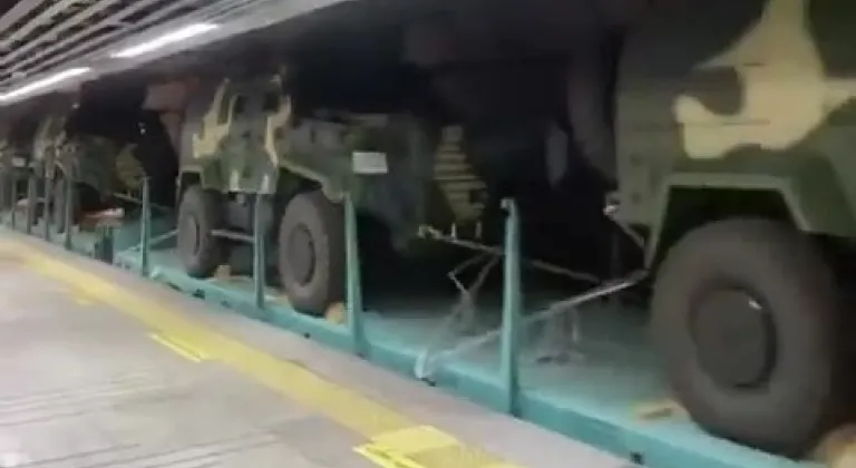 Türkiye'de üretilen zırhlı araçlar Marmaray'ı kullanarak Macaristan'a ihraç edildi