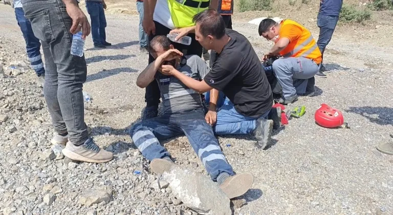 Yangına müdahale eden belediye işçisi baygınlık geçirdi
