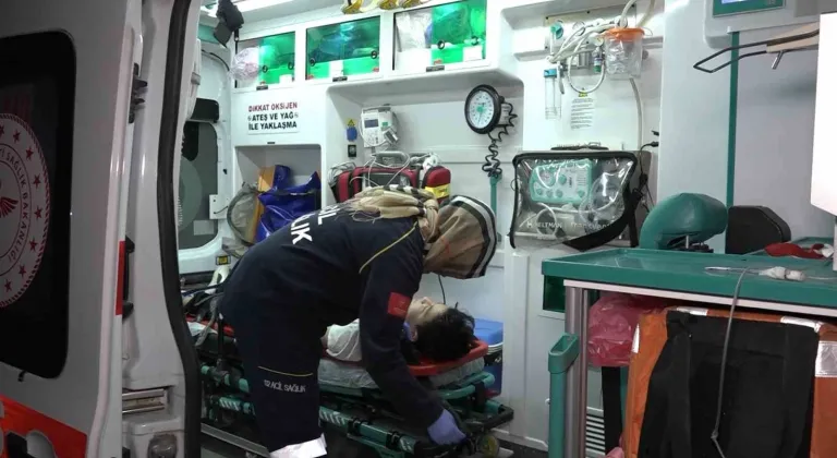 Yangına destek için gitti, kaza yaptı