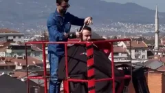 Bursa'da böyle berber görülmedi