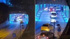 Bursa'da yol kesen magandalar, ne vatandaşlara ne de bulundukları bölgedeki maneviyata saygı duydu