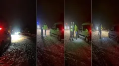 İnegöl-Domaniç karayolunda kar yağışı ve tipi zor anlar yaşattı