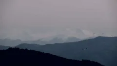 İstanbul'dan karlı Uludağ manzarası görüldü