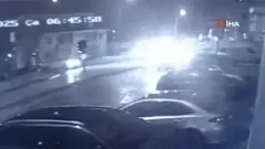 Kafa kafaya çarpıştı, bahçeye daldı