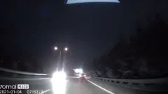Otobanda ters yönden ilerledi