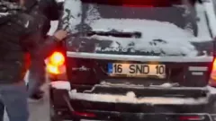 Uludağ'da araçların buzla mücadelesi