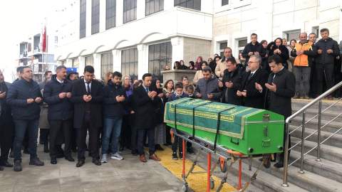 Adliye önünde acılı veda