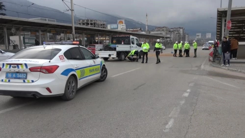 Bursa'da bir kişinin öldüğü feci kaza kamerada