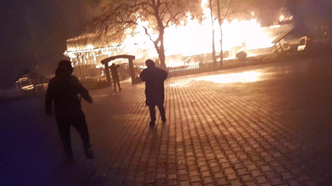 Bursa'da restoran yangını