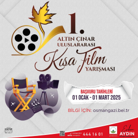 Bursa'da Uluslararası kısa film yarışması başvuruları başladı