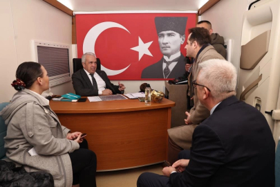 Başkan Şadi Özdemir vatandaşları dinledi