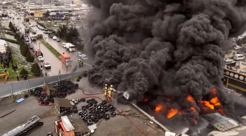 Bursa'daki yangın söndürüldü