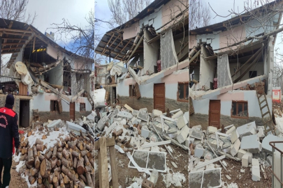 Gaz sıkışması sonucu patlama! Ev harabeye döndü: 1 yaralı