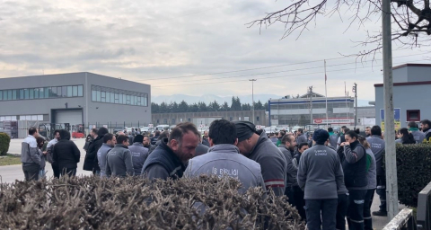 Bursa'da fabrika yangını