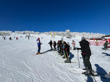 Osmangazili çocuklar kayak yapmayı öğrendi